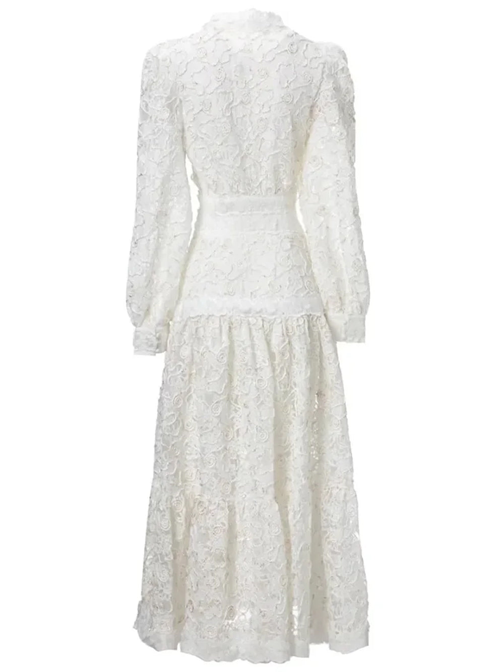 ERENNE Lace Midi Dress in White - View 2