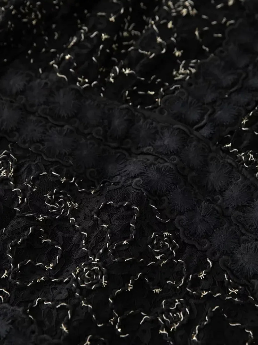 ERENNE Lace Midi Dress in Black - View 7