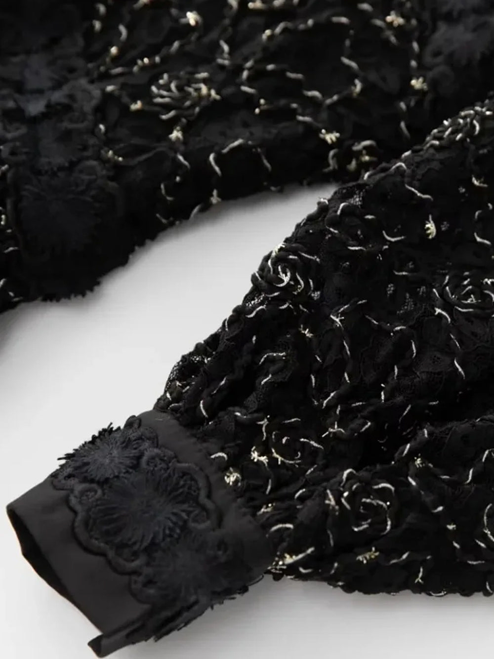 ERENNE Lace Midi Dress in Black - View 4