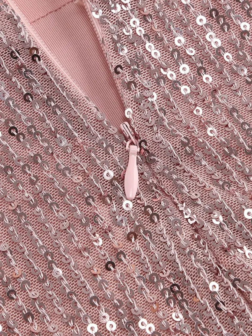 Sequin Strapless Feather Trim Bodycon Mini Dress