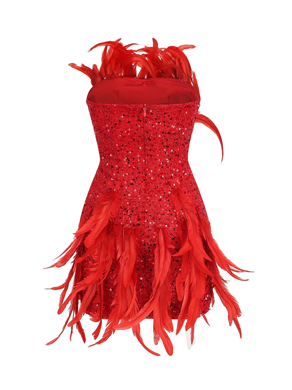 EAMES Feather Mini Dress - View 2