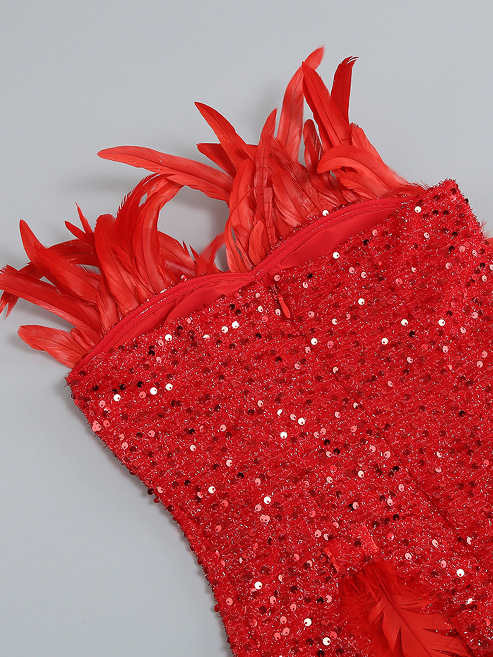 EAMES Feather Mini Dress - View 16