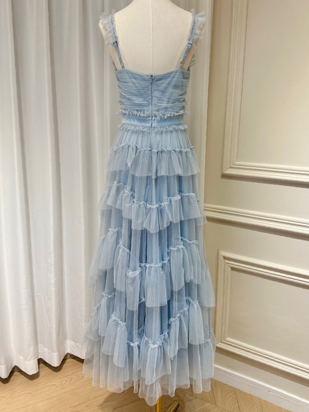 NILA Tulle Maxi Dress in Columbia - View 9