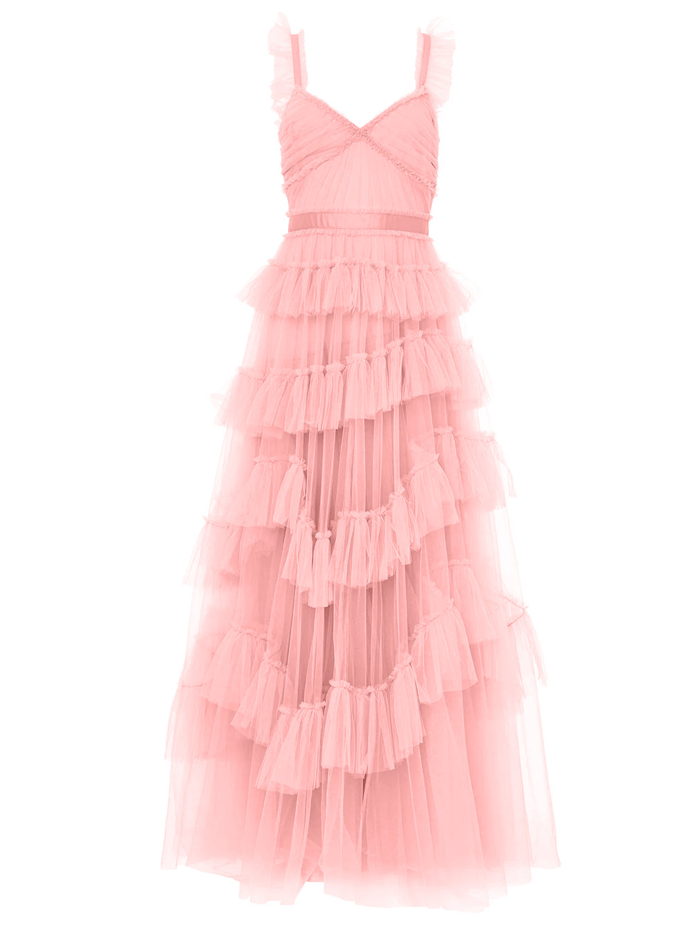 NILA Tulle Maxi Dress in Pink - View 7