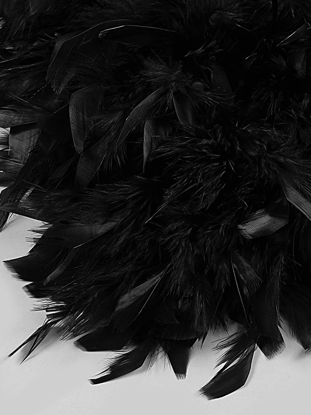 Strapless Sequin Mesh Corset Bodice Feather Skirt Mini Party Dress