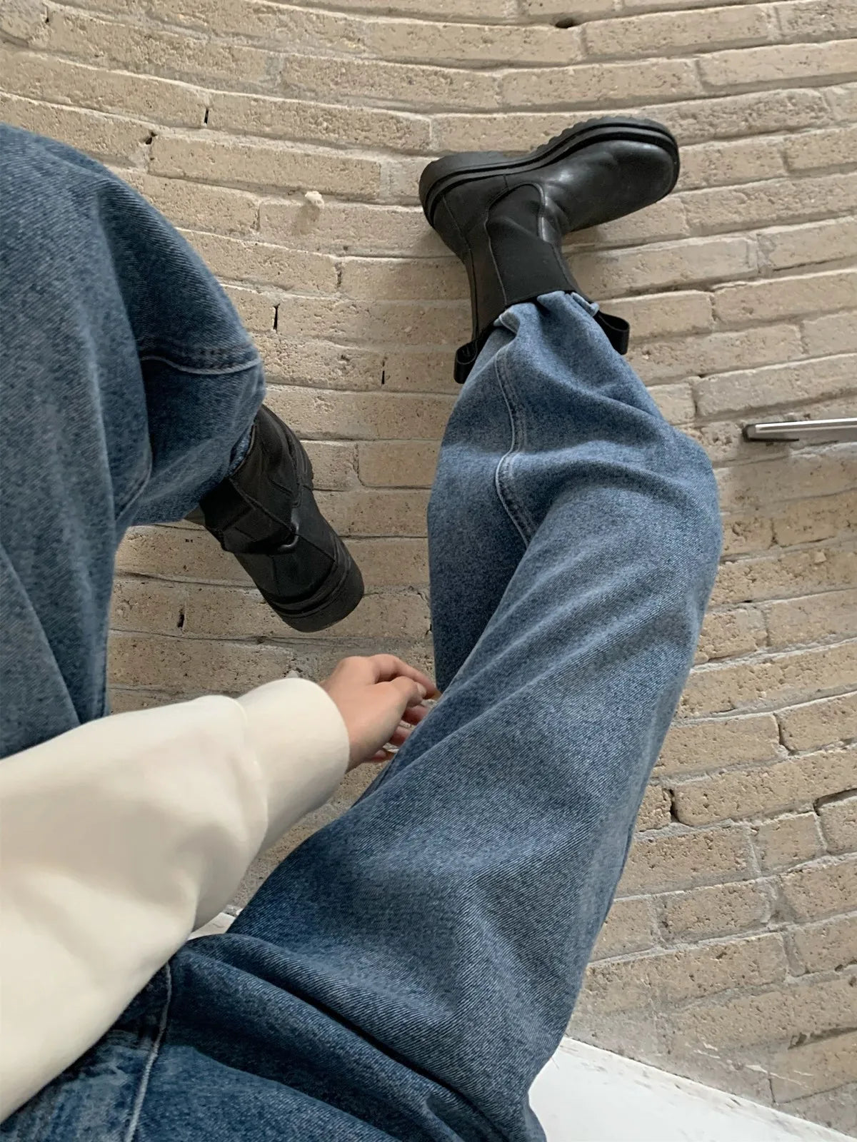 Streetwear Classic FullLength Denim Pants for Women
