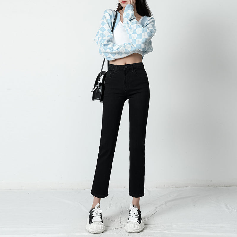 Vintage Washed Wide-Leg Denim Jeans