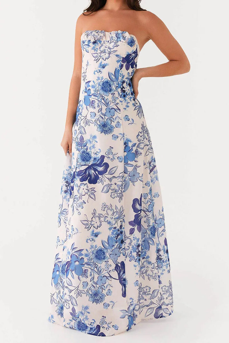 Off Shoulder Edition Aline Maxi Floral Dress
