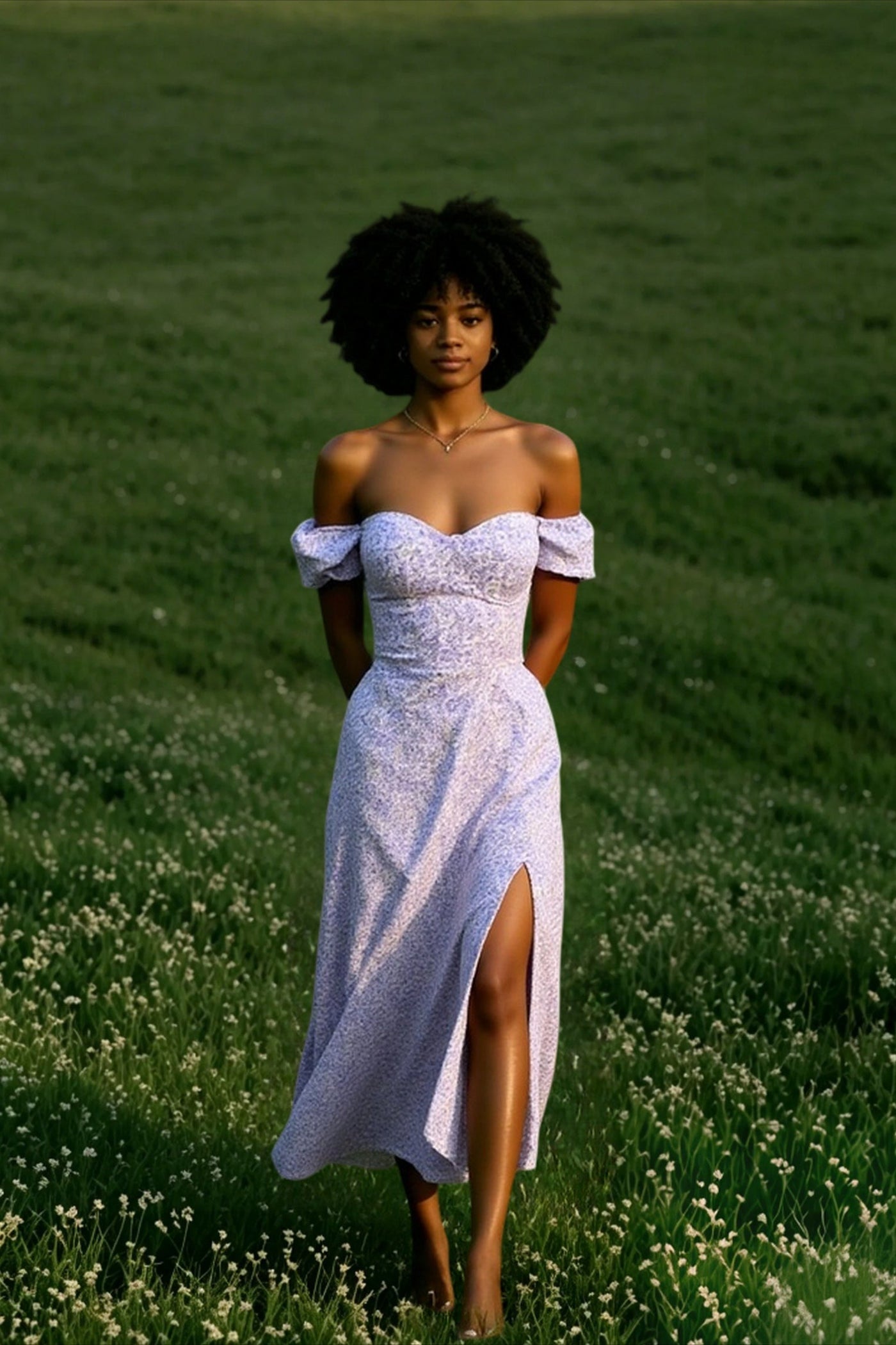 Chic Strapless Cowl Back Floral Dress