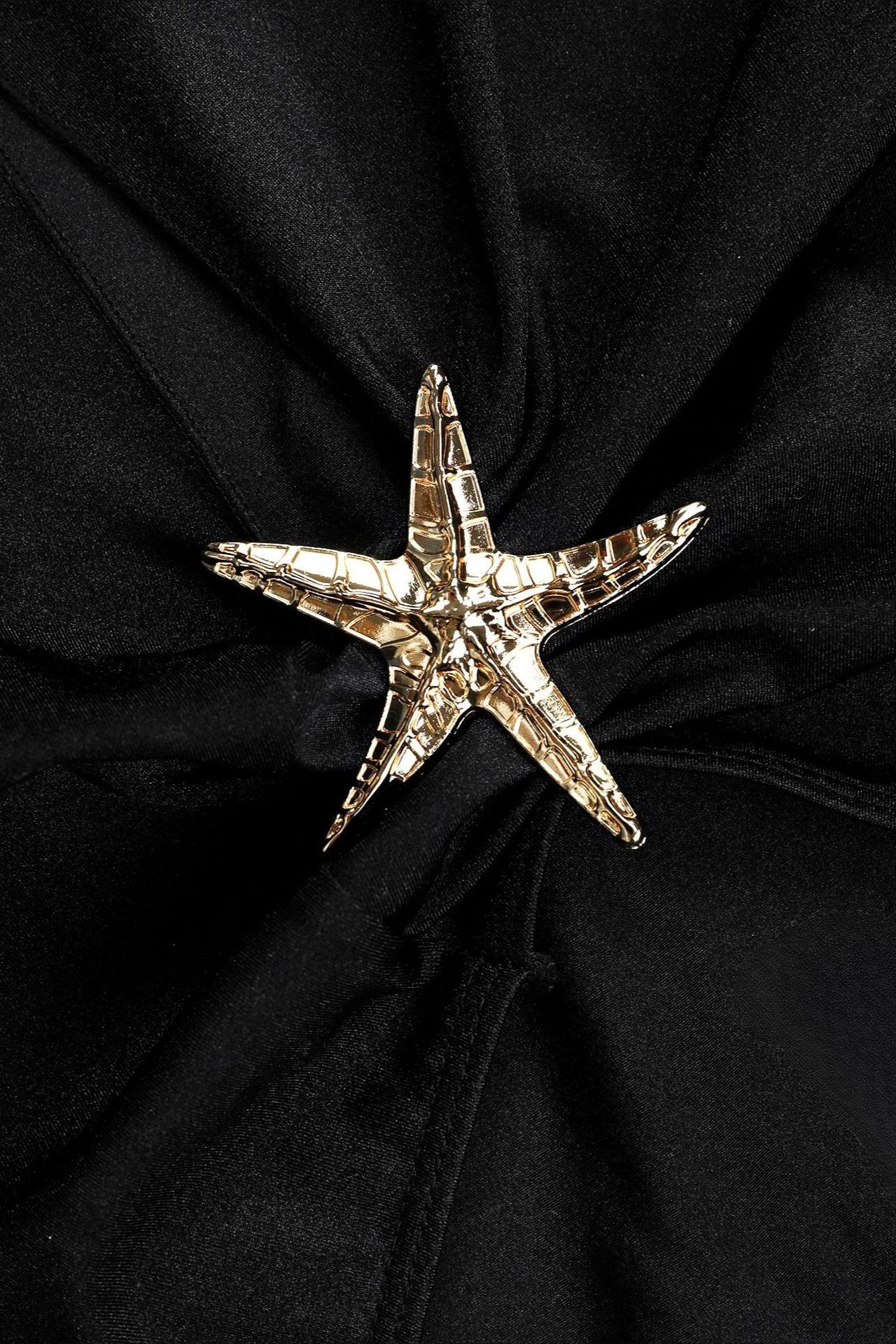 Starfish Detail Slit Skirt Three Piece Swim Set
