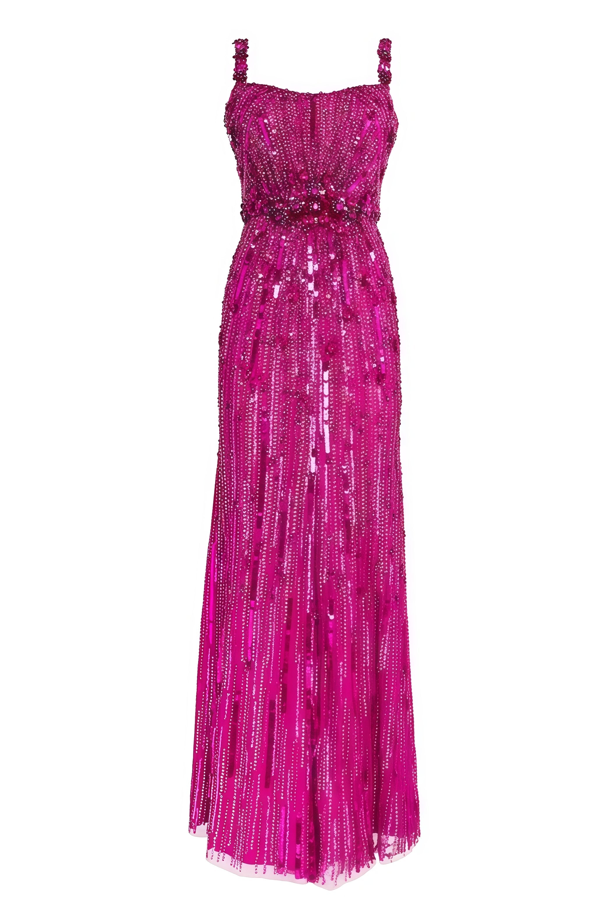 Willa Pink Sequin Embellished Maxi Dress - View 5
