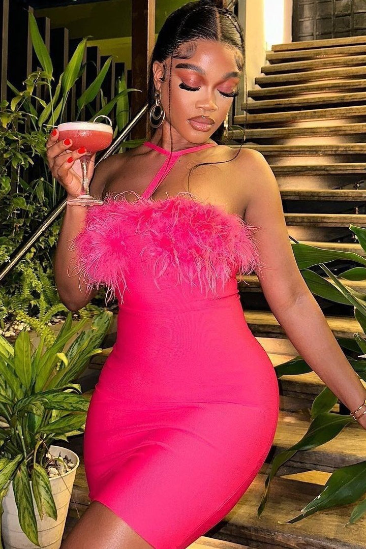 Halter-Neck Bodycon Dress
