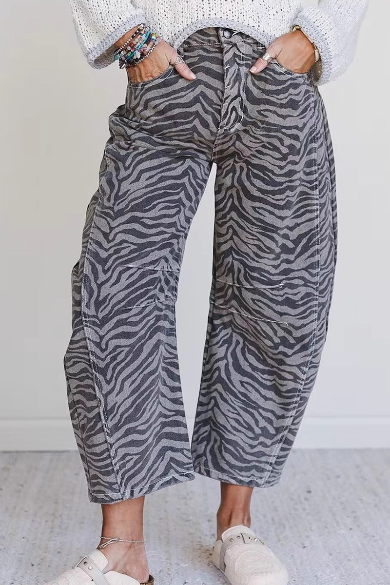 High-Waist Denim Jeans
