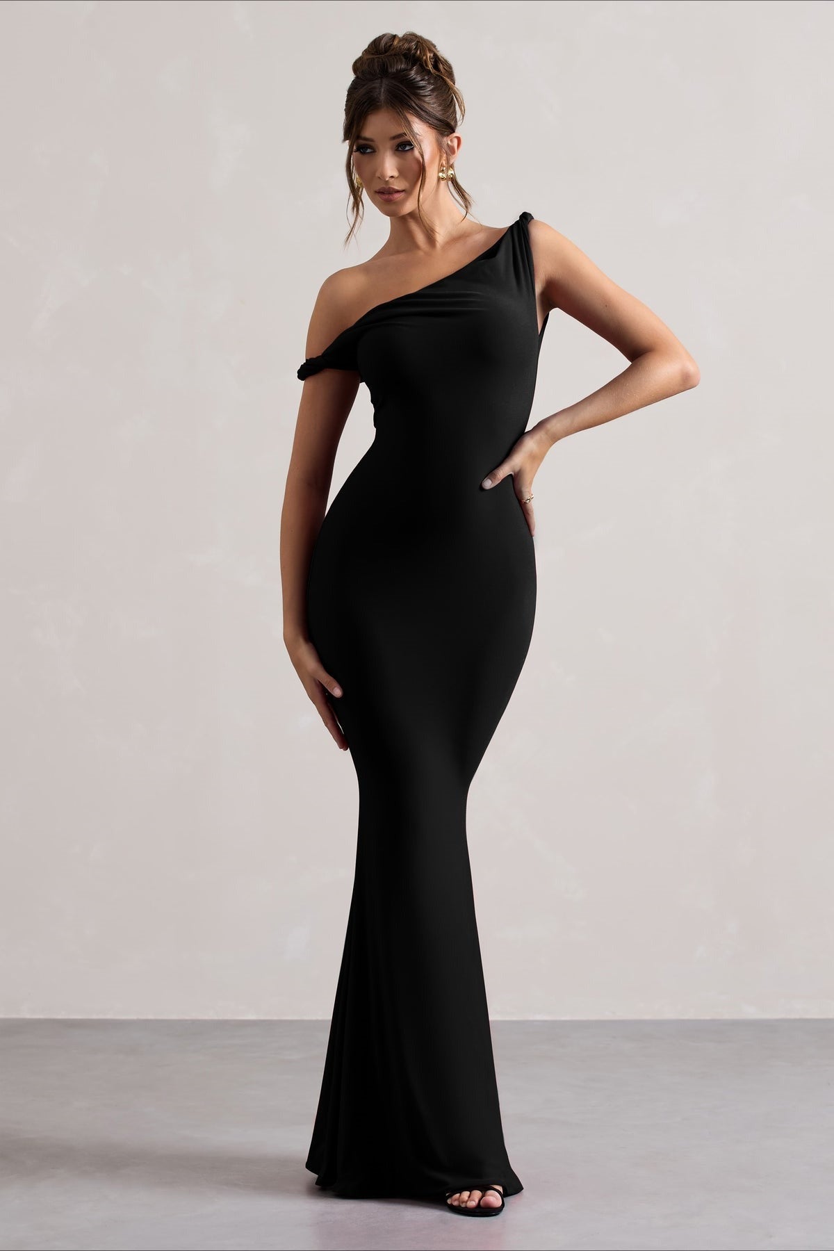 One Shoulder Bodycon Mermaid Maxi Dress