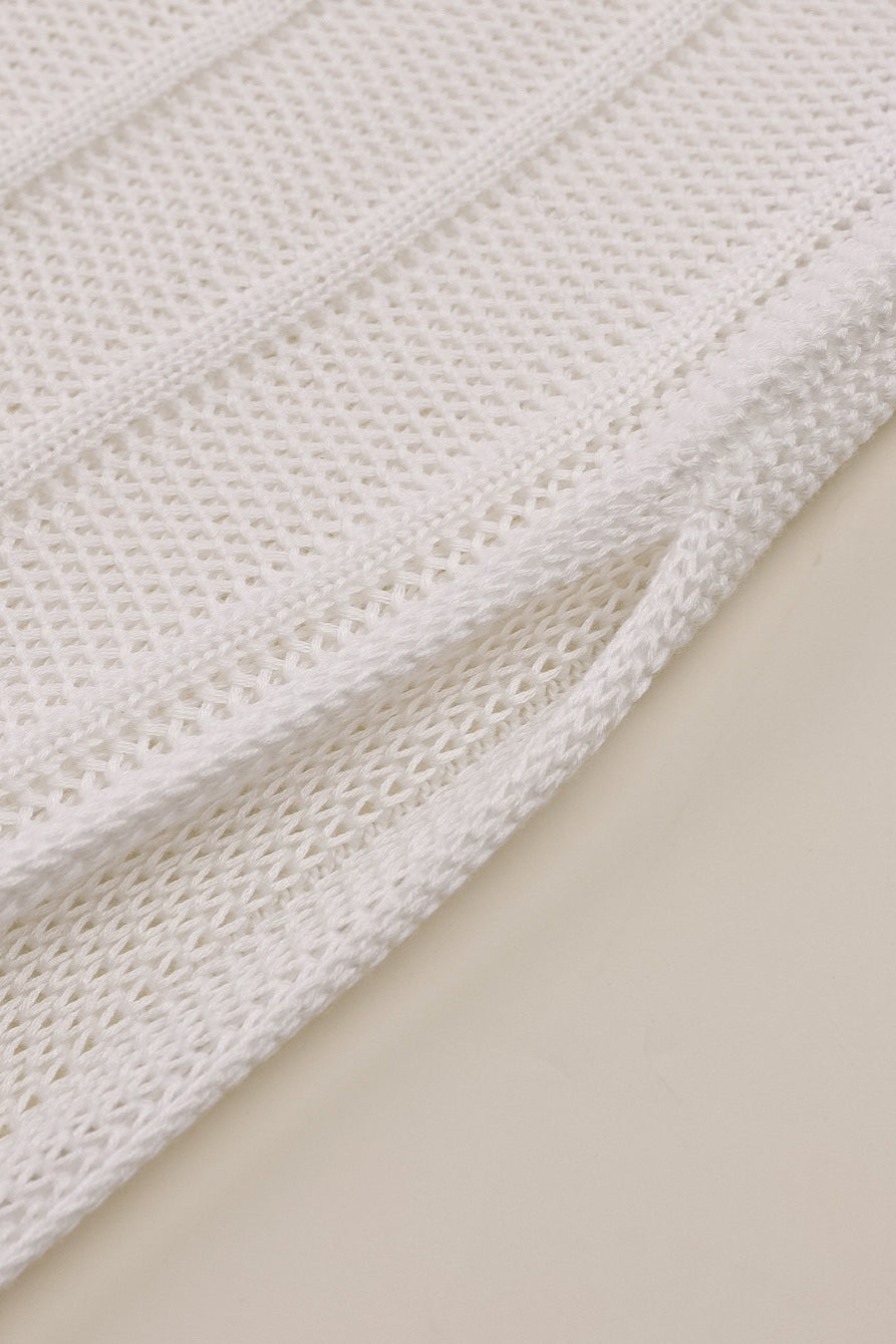 Sexy Split Backless Tie Knit Cardigan Sweater Dress