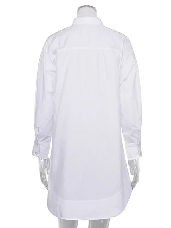 Raquel Elegant Shirt Dress Contemporary Dress for Layered Outfit Styling
