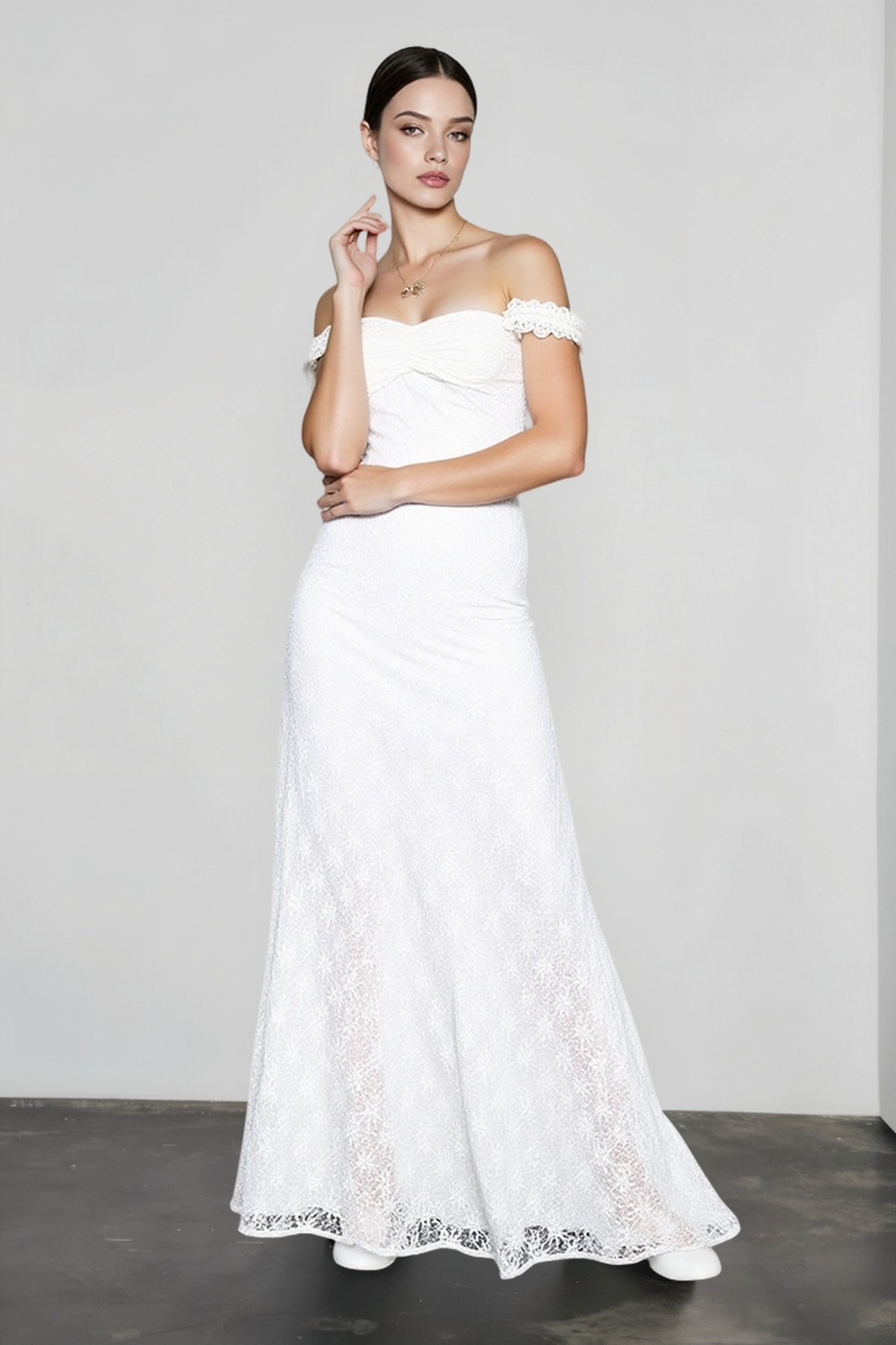 High-Waist Maxi Dress