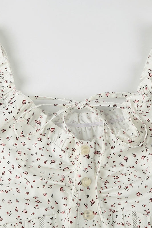 Vintage Floral Button Front T-Shirt
