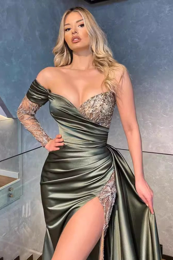 Lace Maxi Silk Dress - View 2