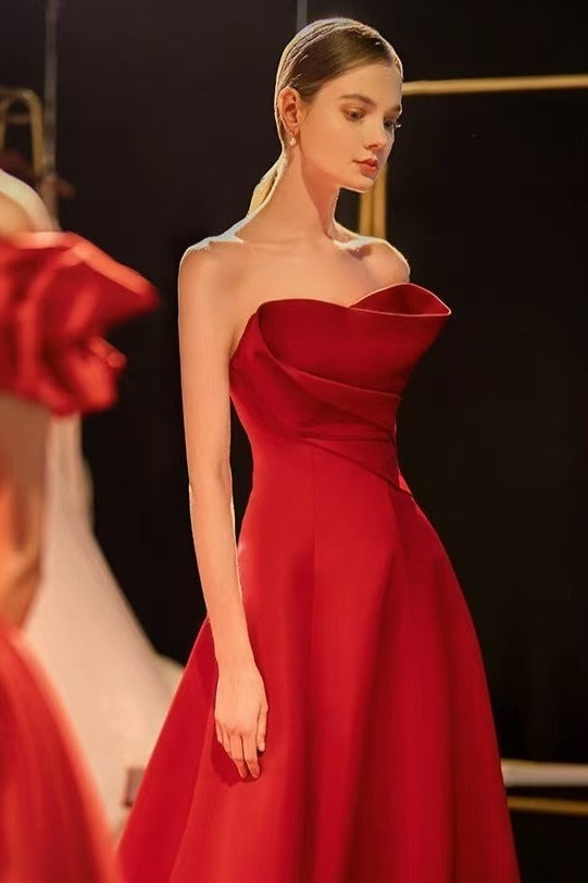 Satin Off Shoulder Ruched Formal Dress