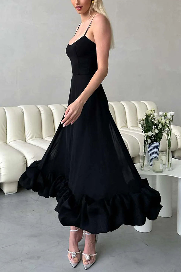 Chiffon Sweetheart Neckline Ruffled Mini Dress