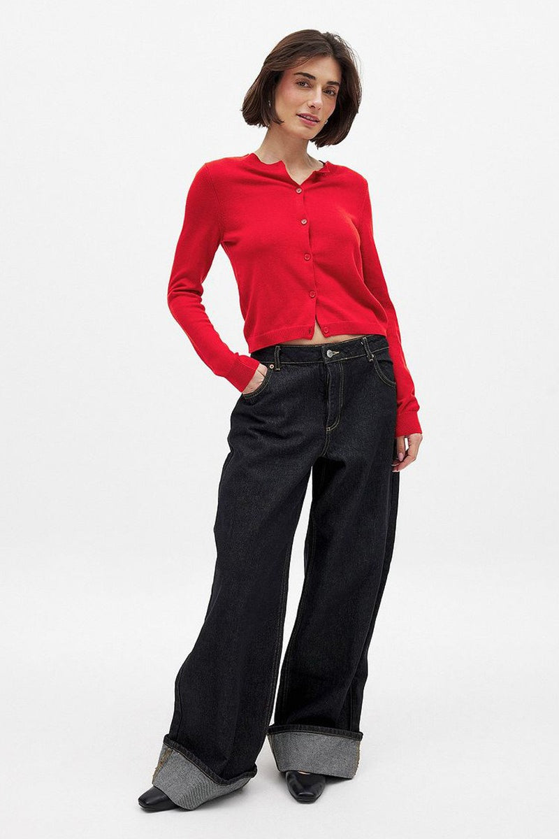 Essential Round Neck Cardigan