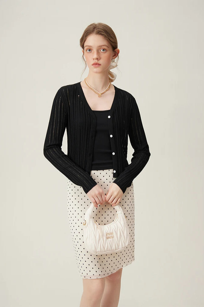 Casual Knit Open Front Cardigan