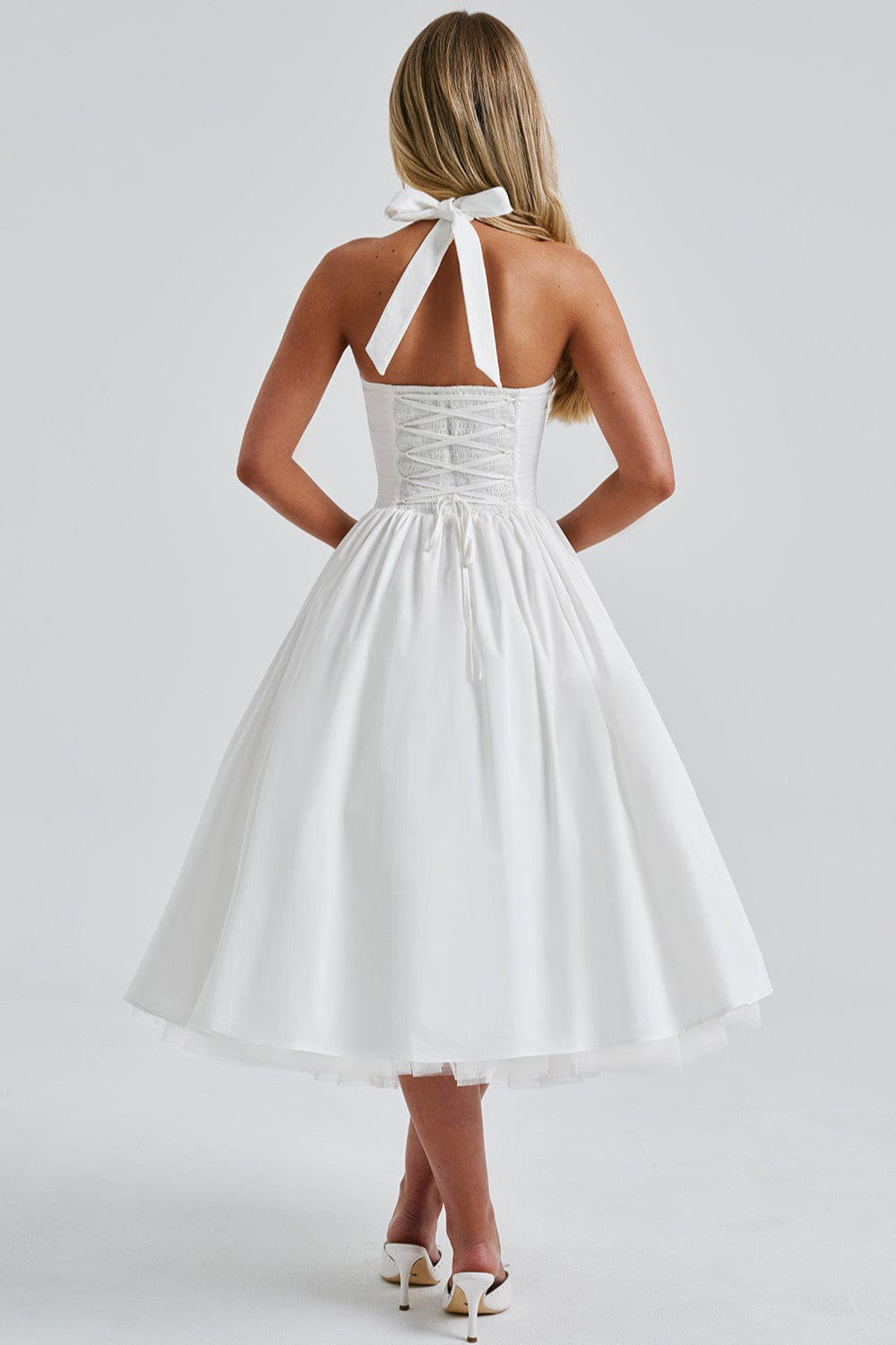 TieWaist Puff Party Dress