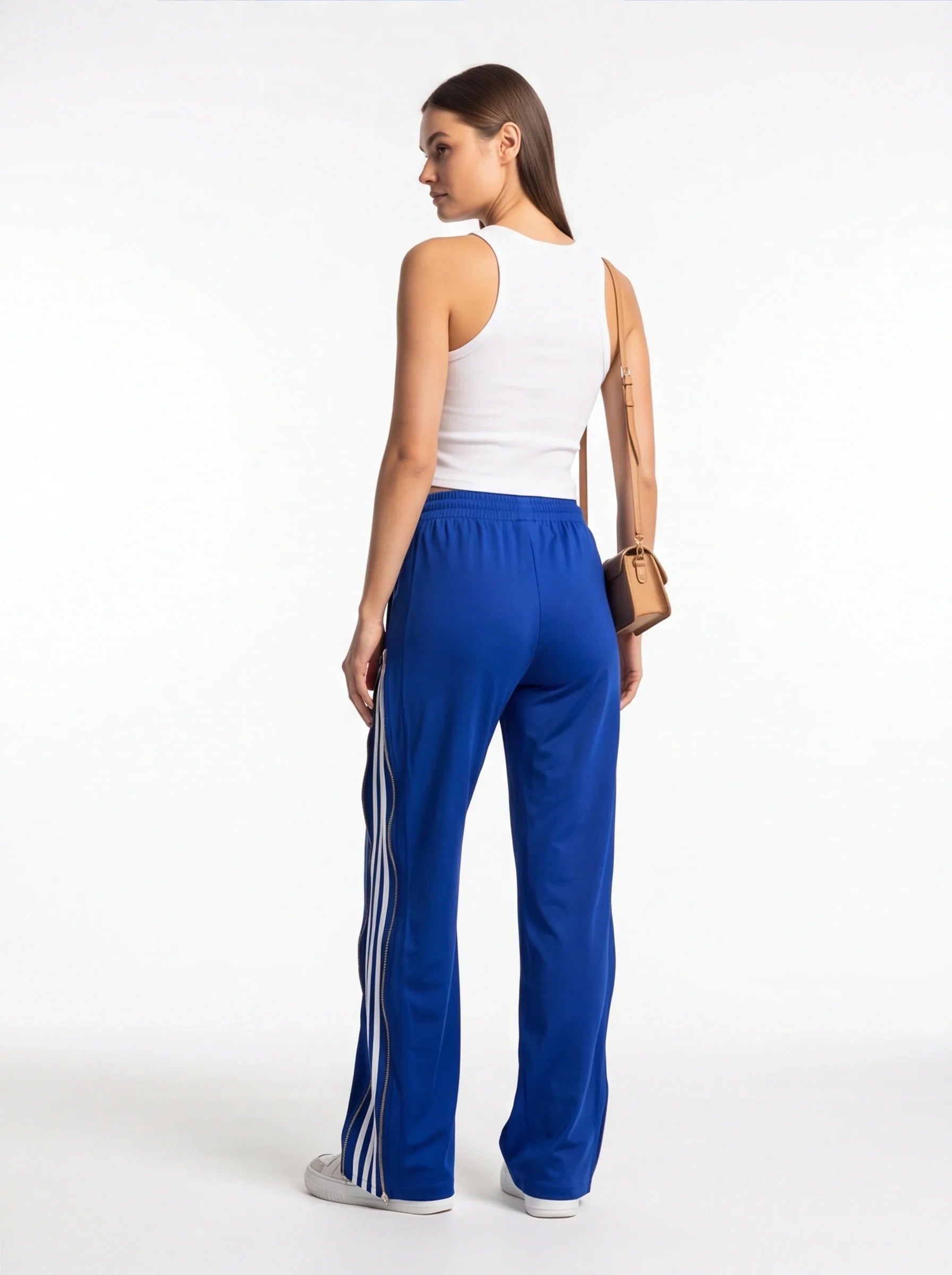 Black Wide Leg Trousers Relaxed Fit All Day Comfort Lightweight Polyester Fabric Casual Work