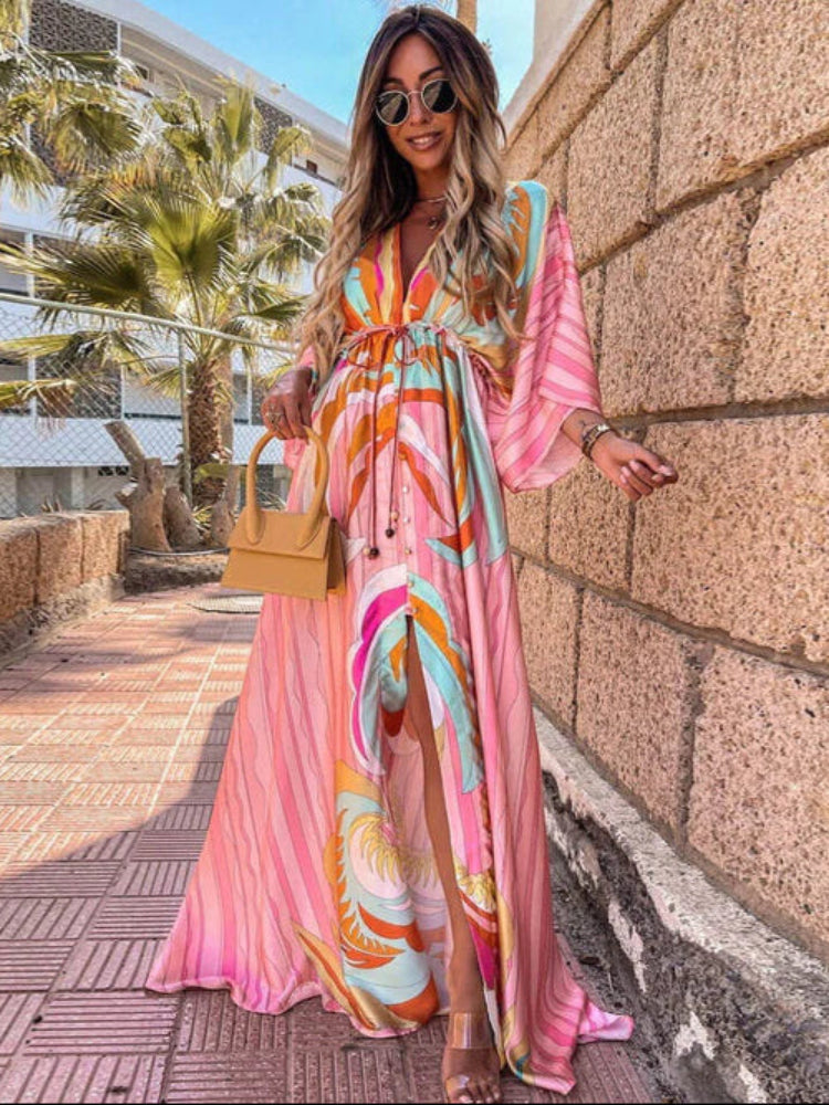 Aimee | Stylish Colorful Dress Light Pink