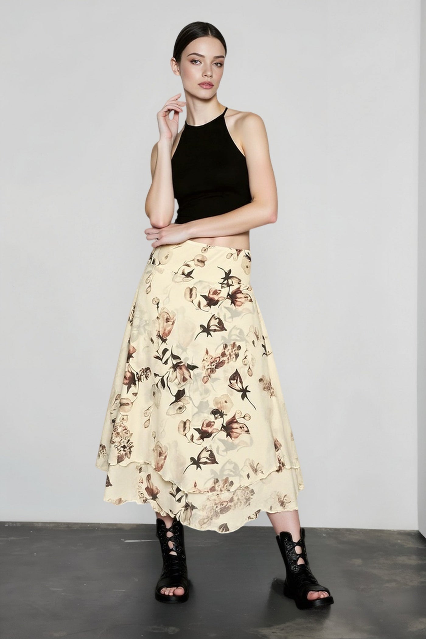 Sheer Mesh Lightweight Vacation Skirt