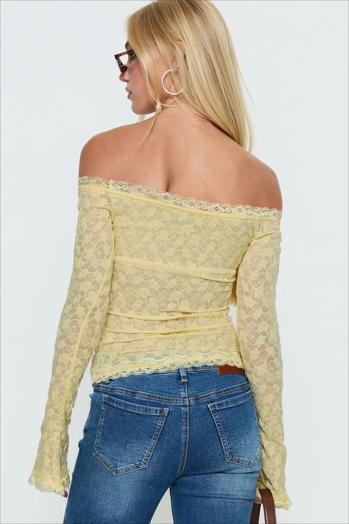 Lace Sheer Mesh Crop Top