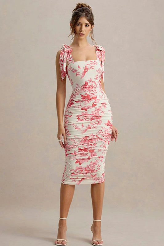 Bodycon Floral Dress