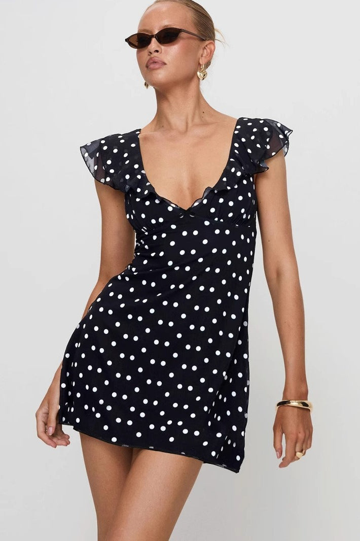 Sheer Mesh Mini Dress