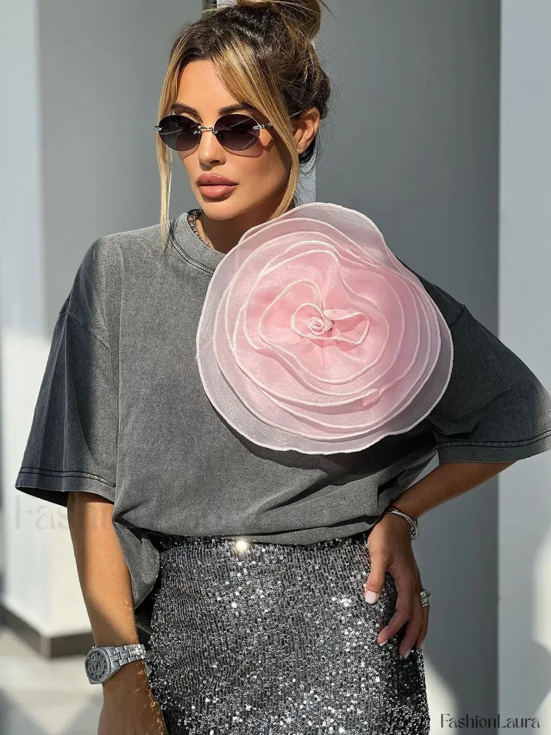 Acid Washed Vintage Cotton T-Shirt