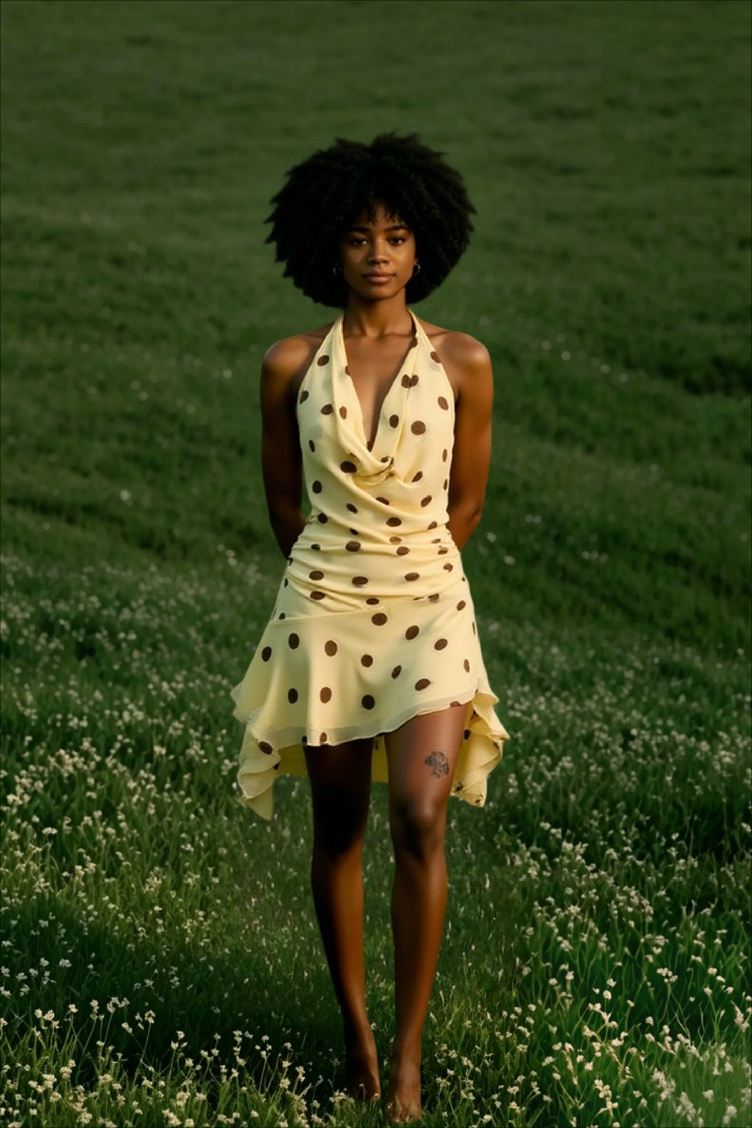 Backless Halter-Neck Mini Dress