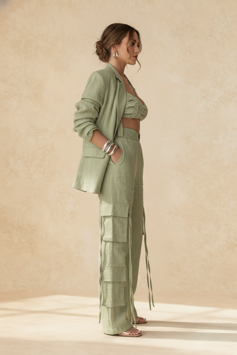 Street Cargo Pants Suit