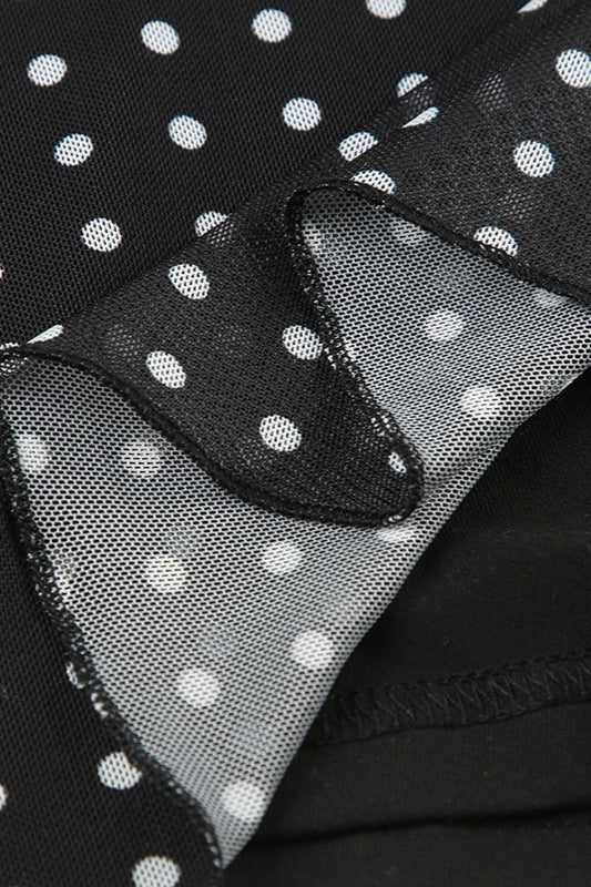 Polka Edition Dot Cami Backless Tie Maxi Dress