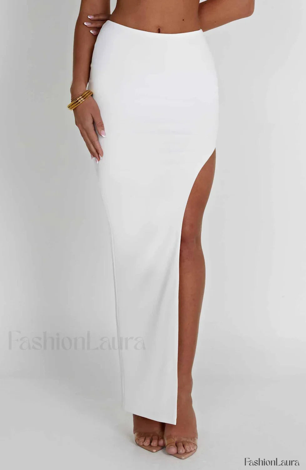 Adorn Maxi Graceful Skirt - Ivory