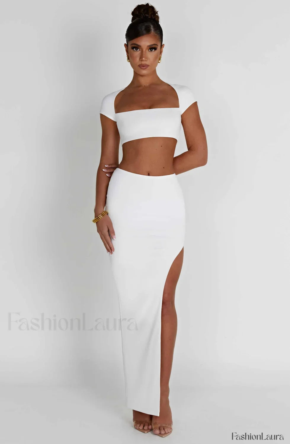 Adorn Maxi Graceful Skirt - Ivory
