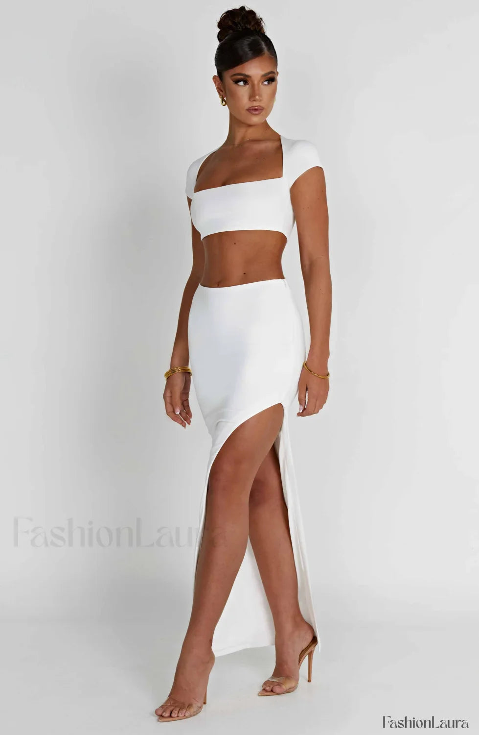 Adorn Maxi Graceful Skirt - Ivory