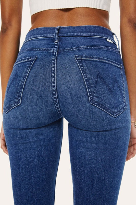 High-Waist Straight-Leg Denim Jeans