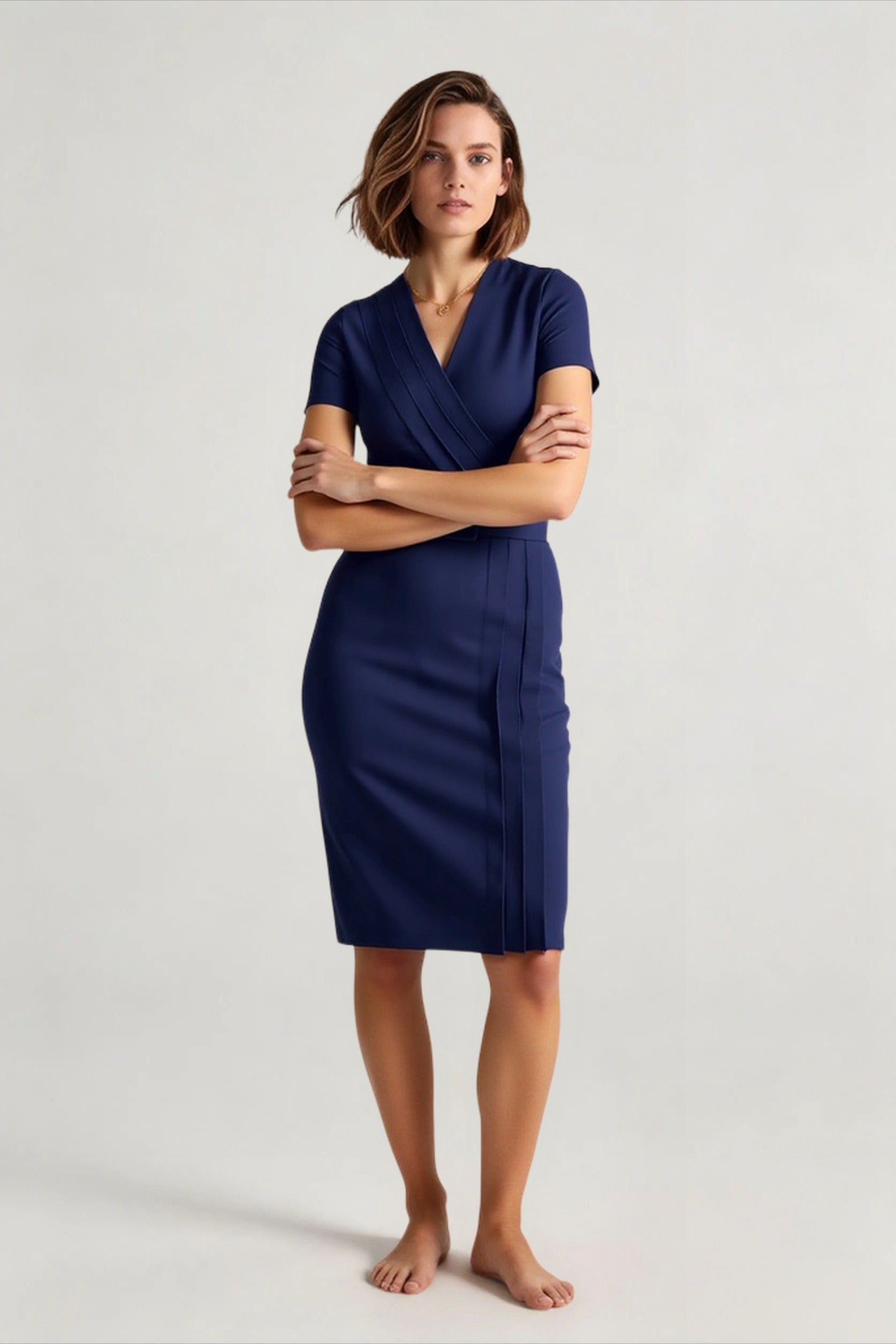 Deep V-Neck Dress