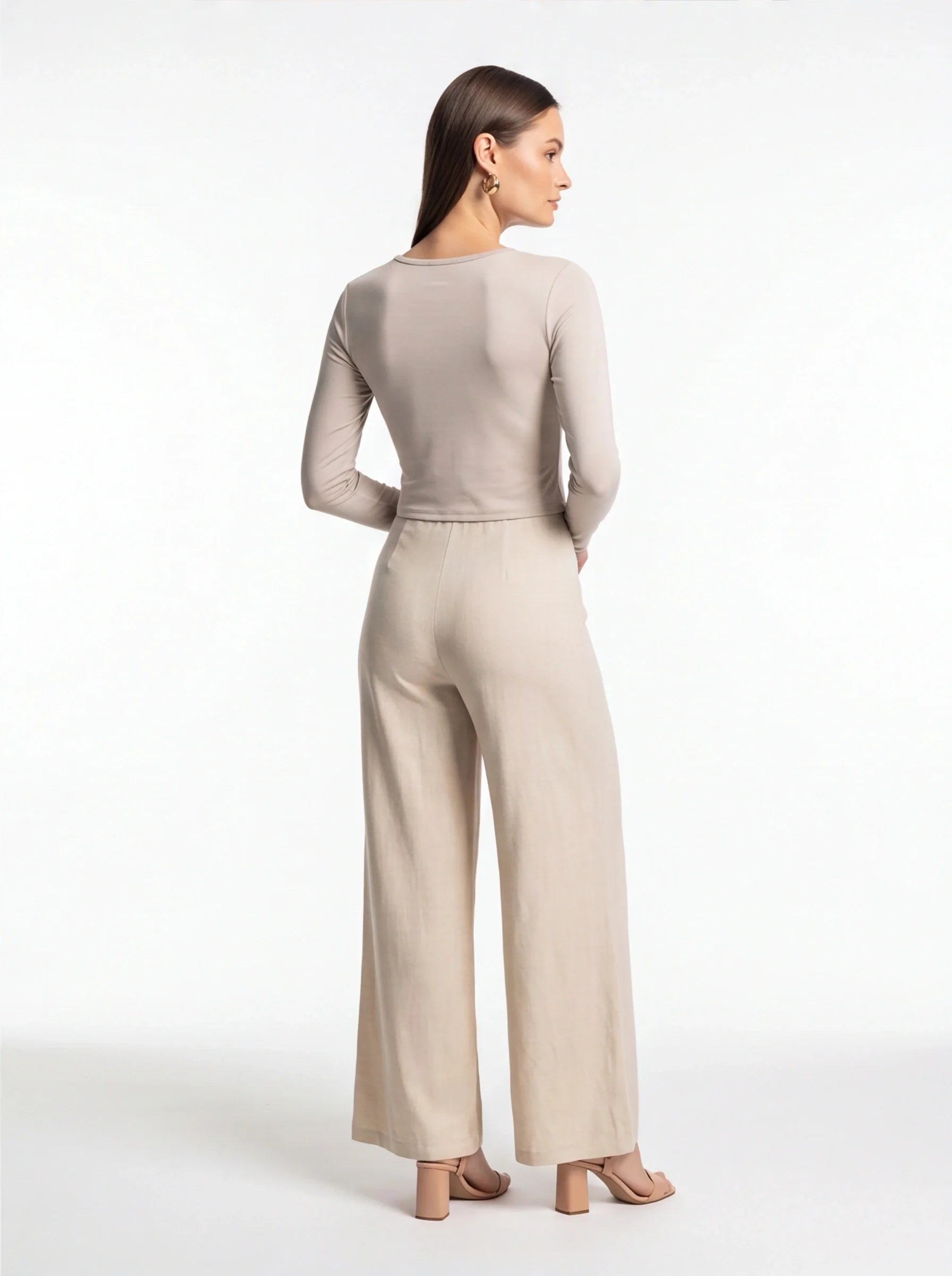 Chic Colorblock Wide-Leg Jumpsuit for Women | Elegant Design, Comforta