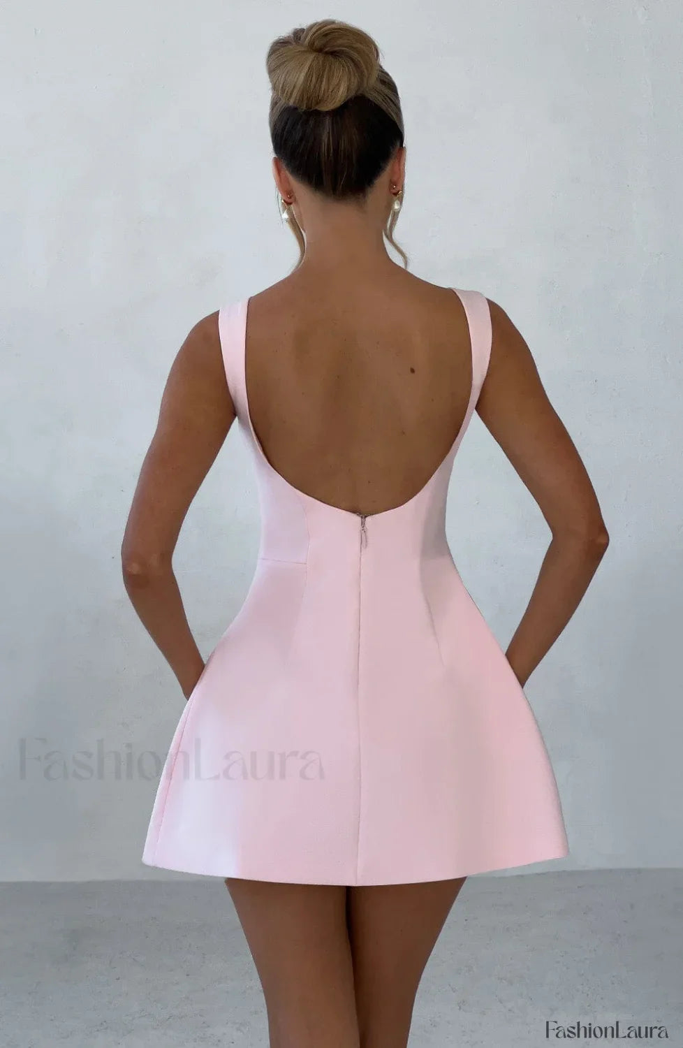 Alana Mini Graceful Dress - Blush