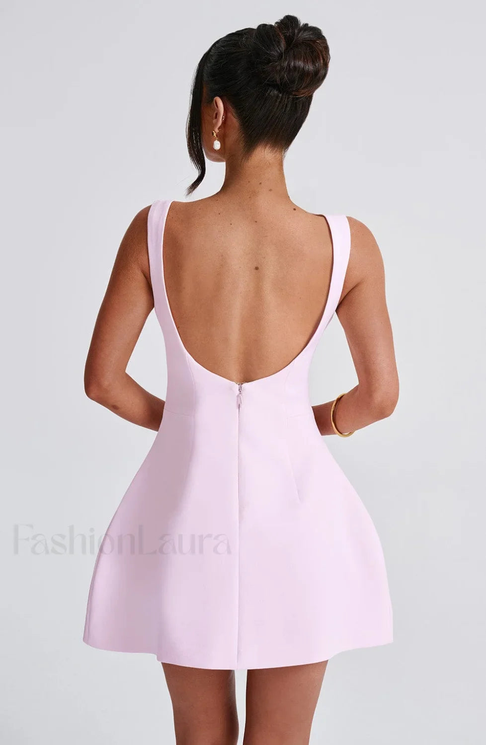 Alana Mini Graceful Dress - Blush