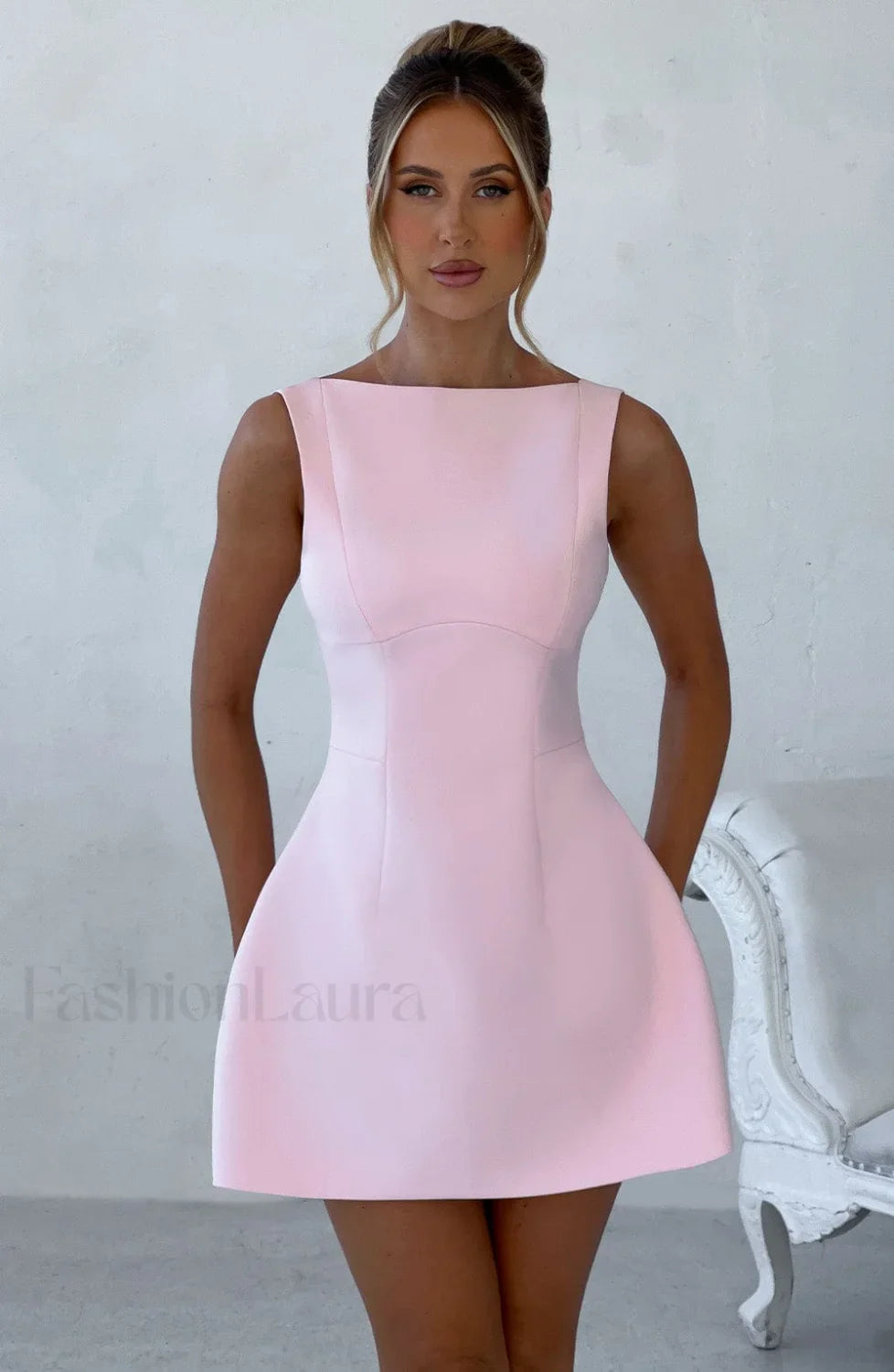 Alana Mini Graceful Dress Blush XS Dress
