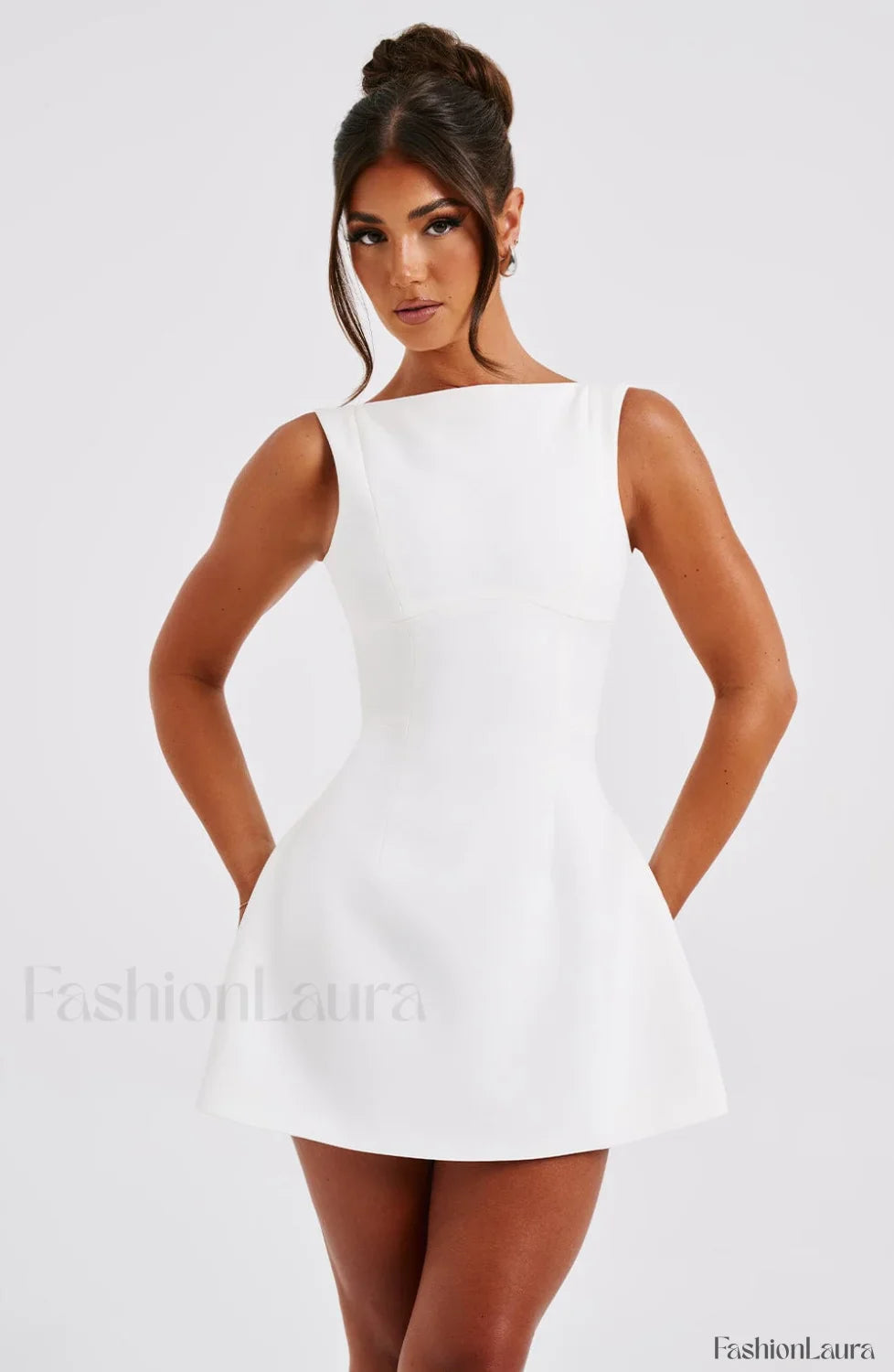 Alana Mini Graceful Dress - Ivory