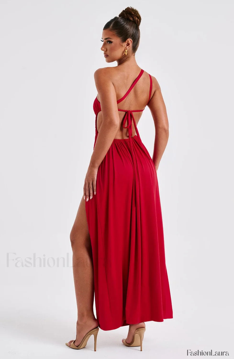 Alecia Maxi Graceful Dress - Red