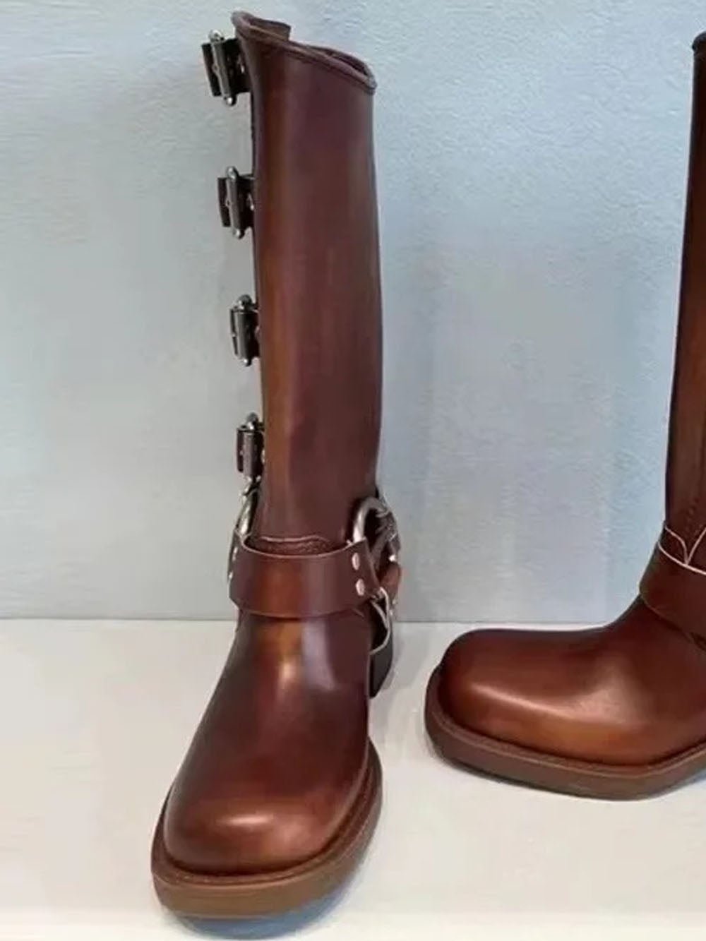 Alexandra Cowboy Leather Boot